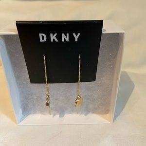DKNY threader earrings